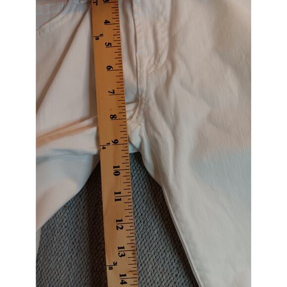 7 For All Mankind Favorite Jeans Women's 28 28X32 White Out Straight Leg - Picture 13 of 16